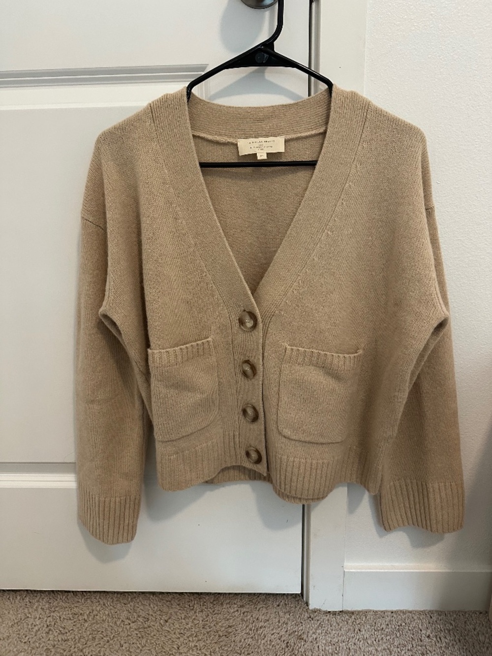 Sezane Jady Cardigan Natural - Size XS